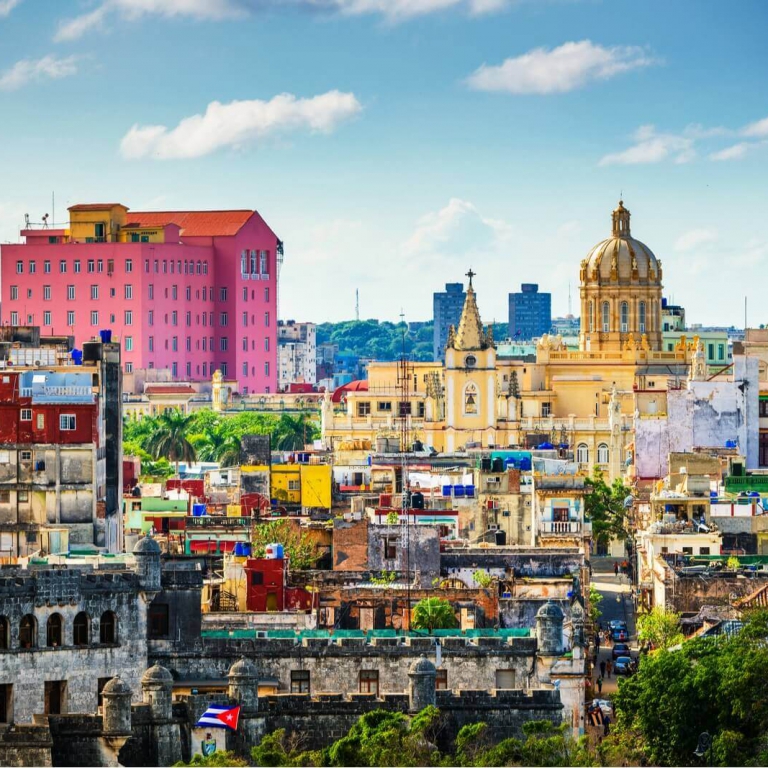Kleurrijk uitzicht over Havana, CUba Kleurrijk uitzicht over Havana, CUba