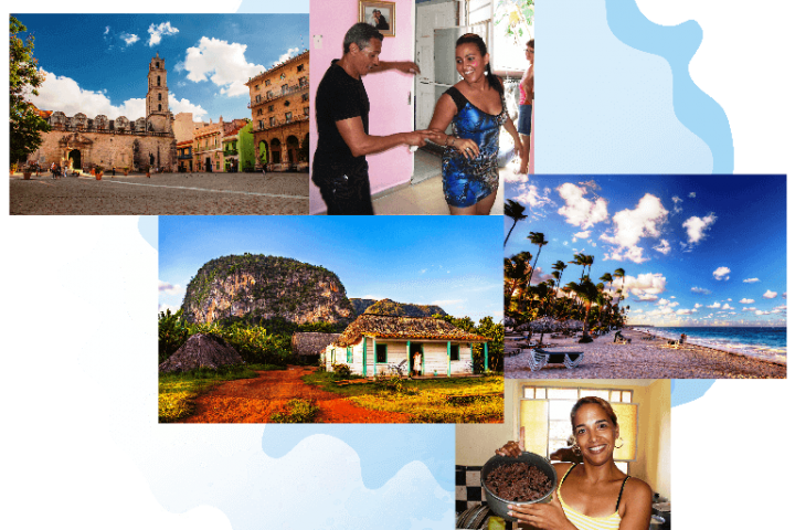 Collage de CubaNeo Travel. Agencia de viajes a Cuba Collage de CubaNeo Travel. Agencia de viajes a Cuba