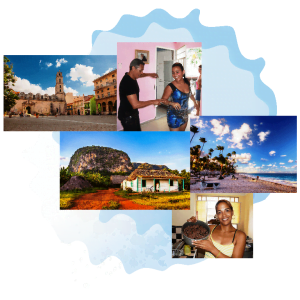 Collage de CubaNeo Travel. Agencia de viajes a Cuba