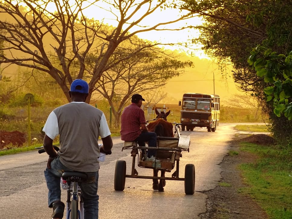 Some Types of Transportation Outside Havana, Cuba